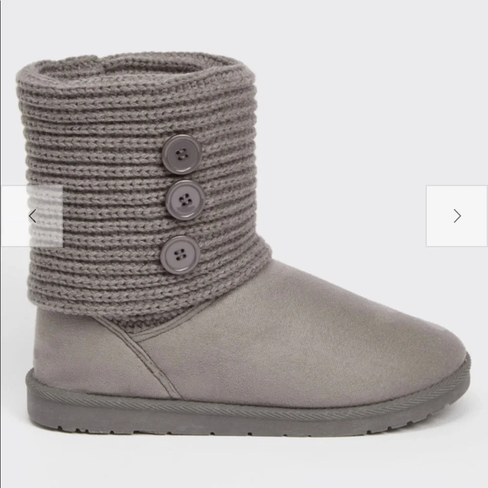 NWT Black Cozy Knit Tall Boots - Picture 2 of 5